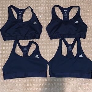 Navy adidas sports bras